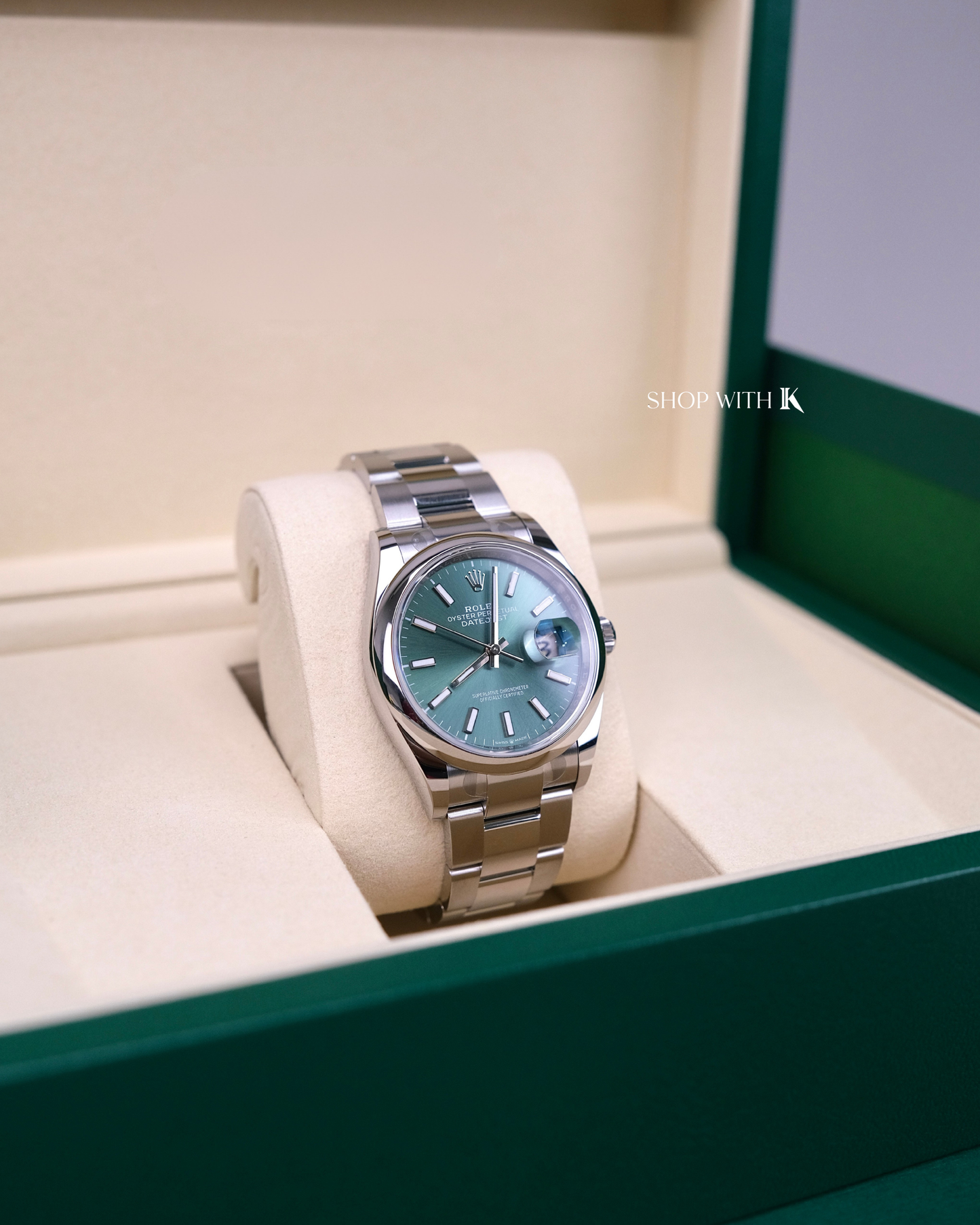 Rolex Datejust Oyster Perpetual Mint Green Dial - 36mm