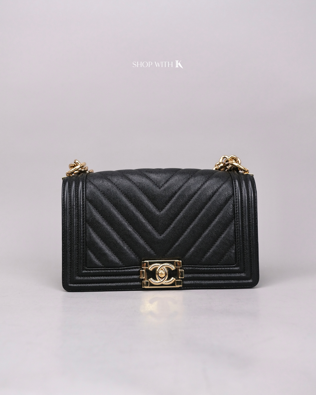 Chanel Leboy Old Medium Black CGHW