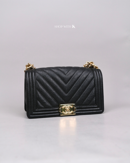 Chanel Leboy Old Medium Black CGHW