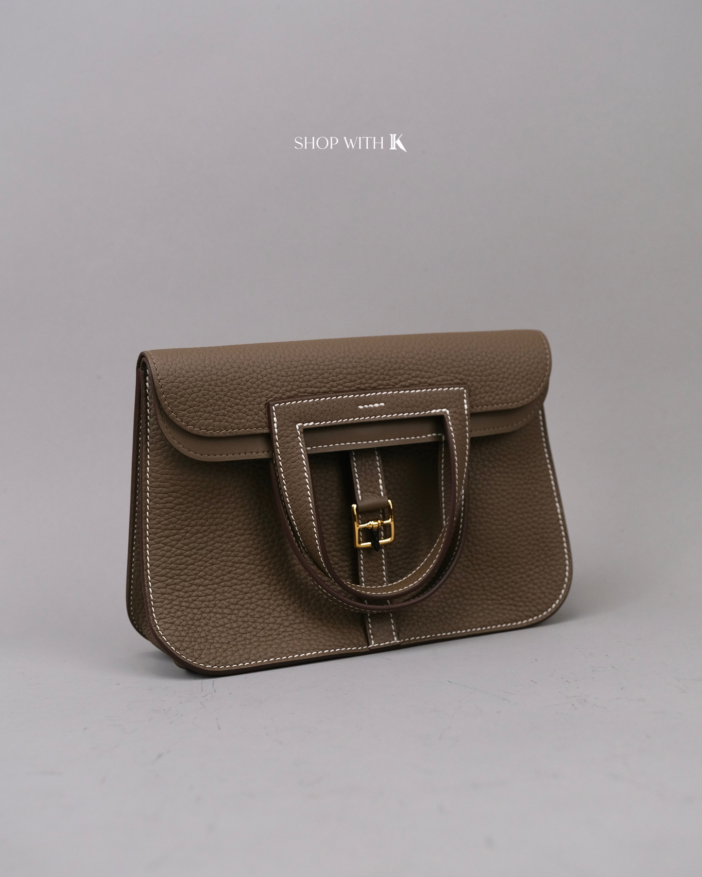 Hermes Halzan 25 Etoupe GHW