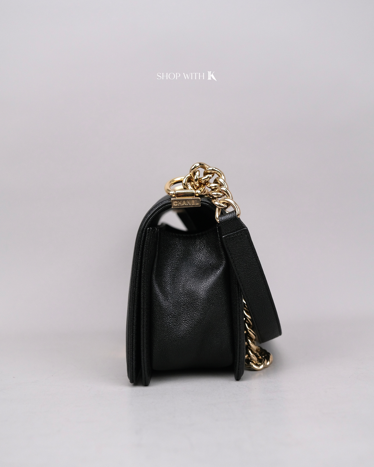 Chanel Leboy Old Medium Black CGHW