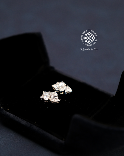 Cluster Multishape Earrings w/ GIA