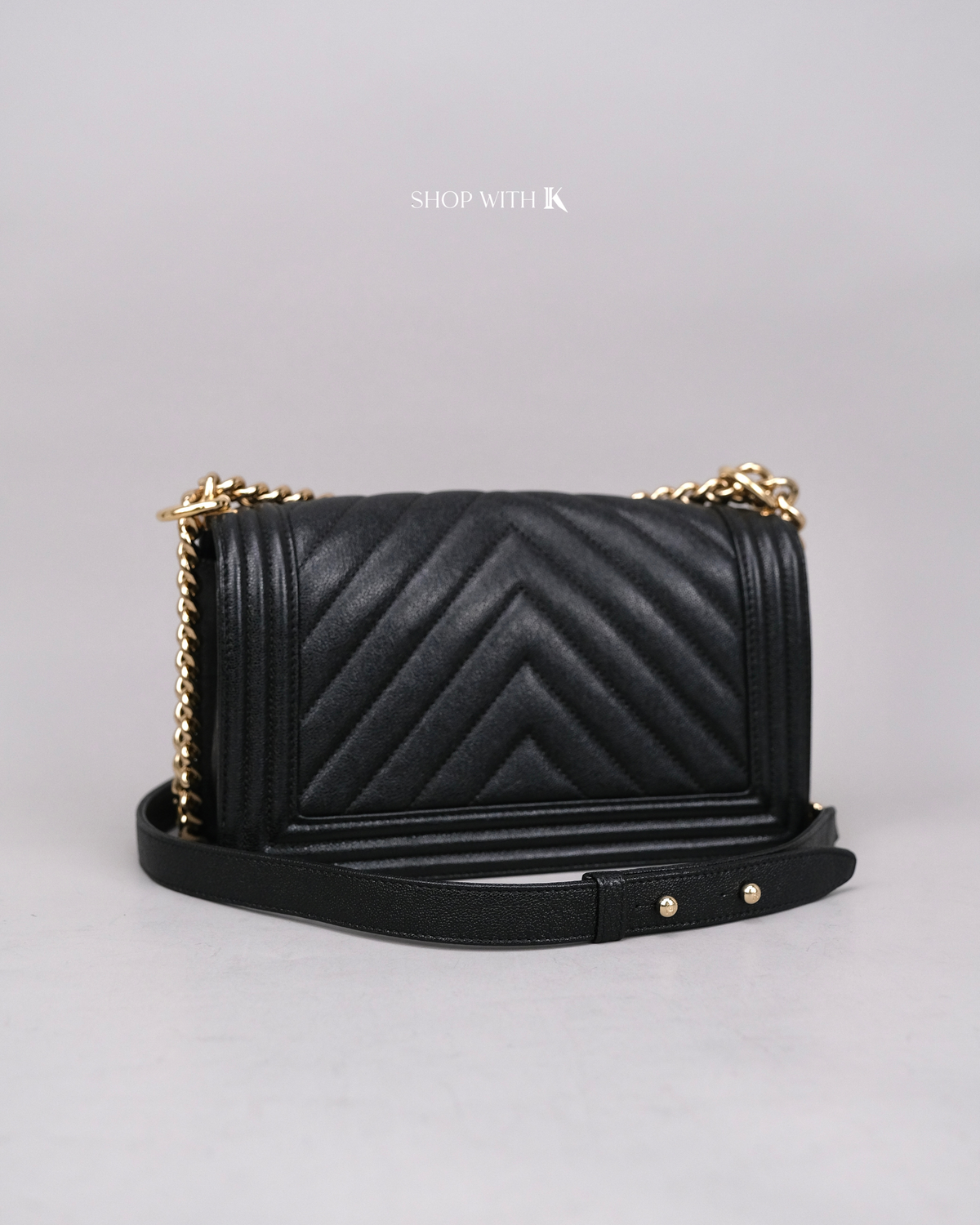 Chanel Leboy Old Medium Black CGHW