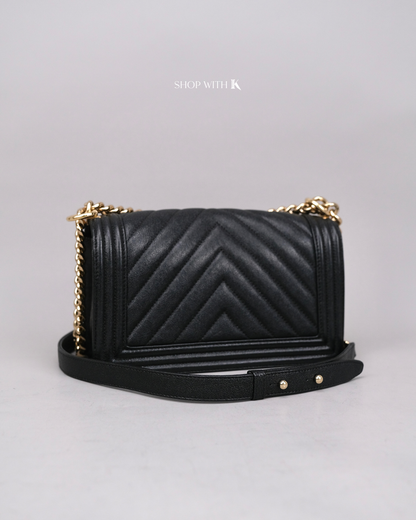 Chanel Leboy Old Medium Black CGHW