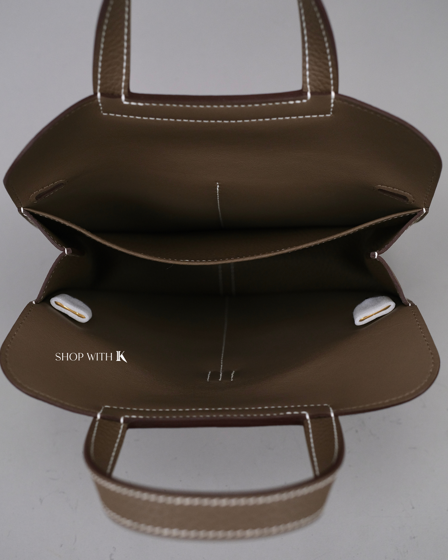 Hermes Halzan 25 Etoupe GHW