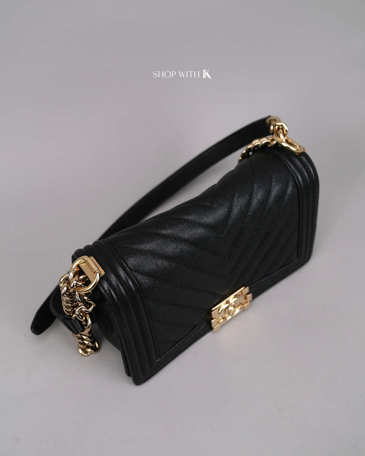 Chanel Leboy Old Medium Black CGHW