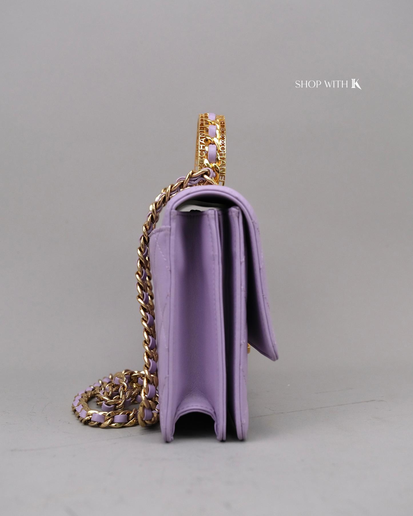 Chanel Top Handle Purple