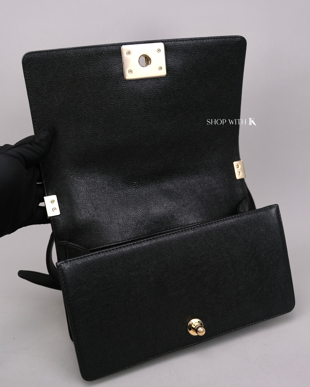 Chanel Leboy Old Medium Black CGHW