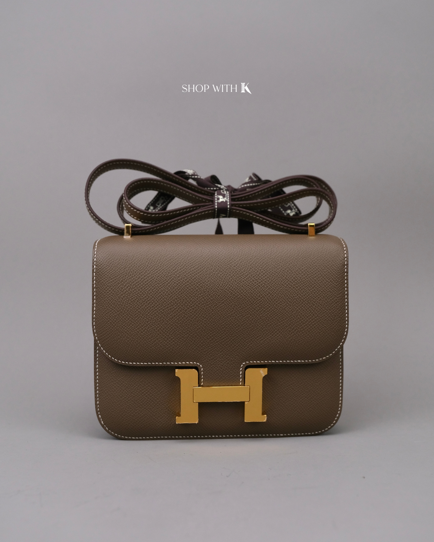 Hermes Constance 18 Etoupe GHW