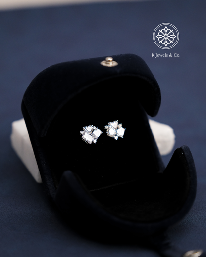 Cluster Multishape Earrings w/ GIA