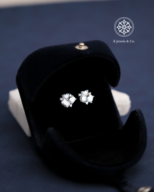Cluster Multishape Earrings w/ GIA