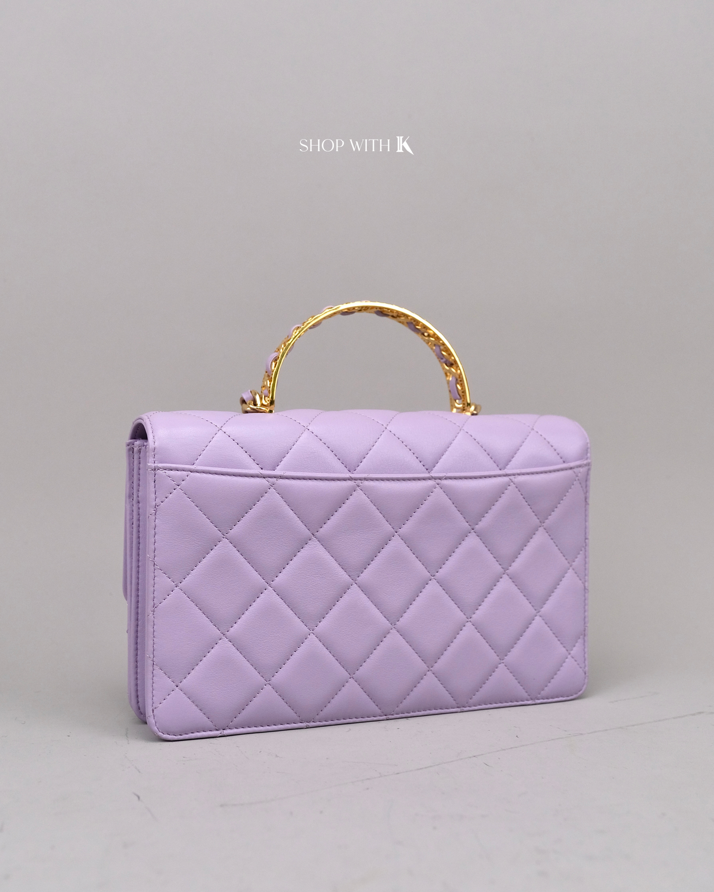 Chanel Top Handle Purple