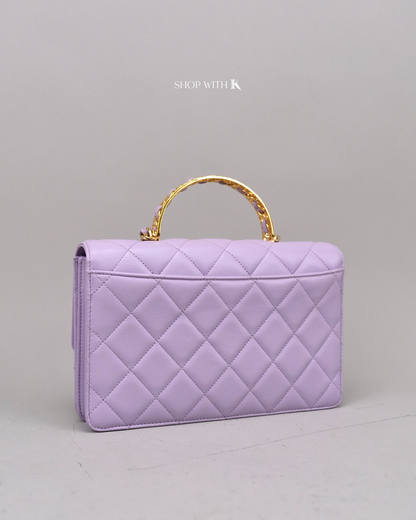Chanel Top Handle Purple