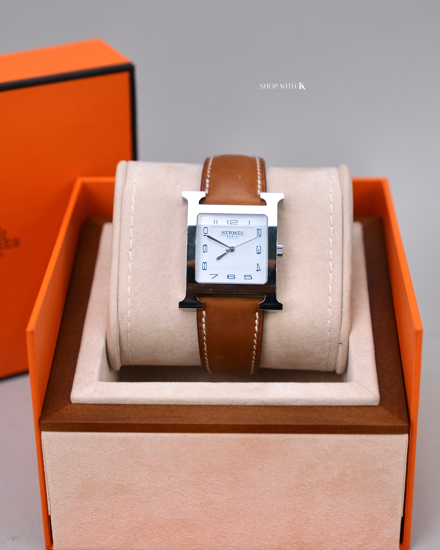Hermes Heure H Watch Brown