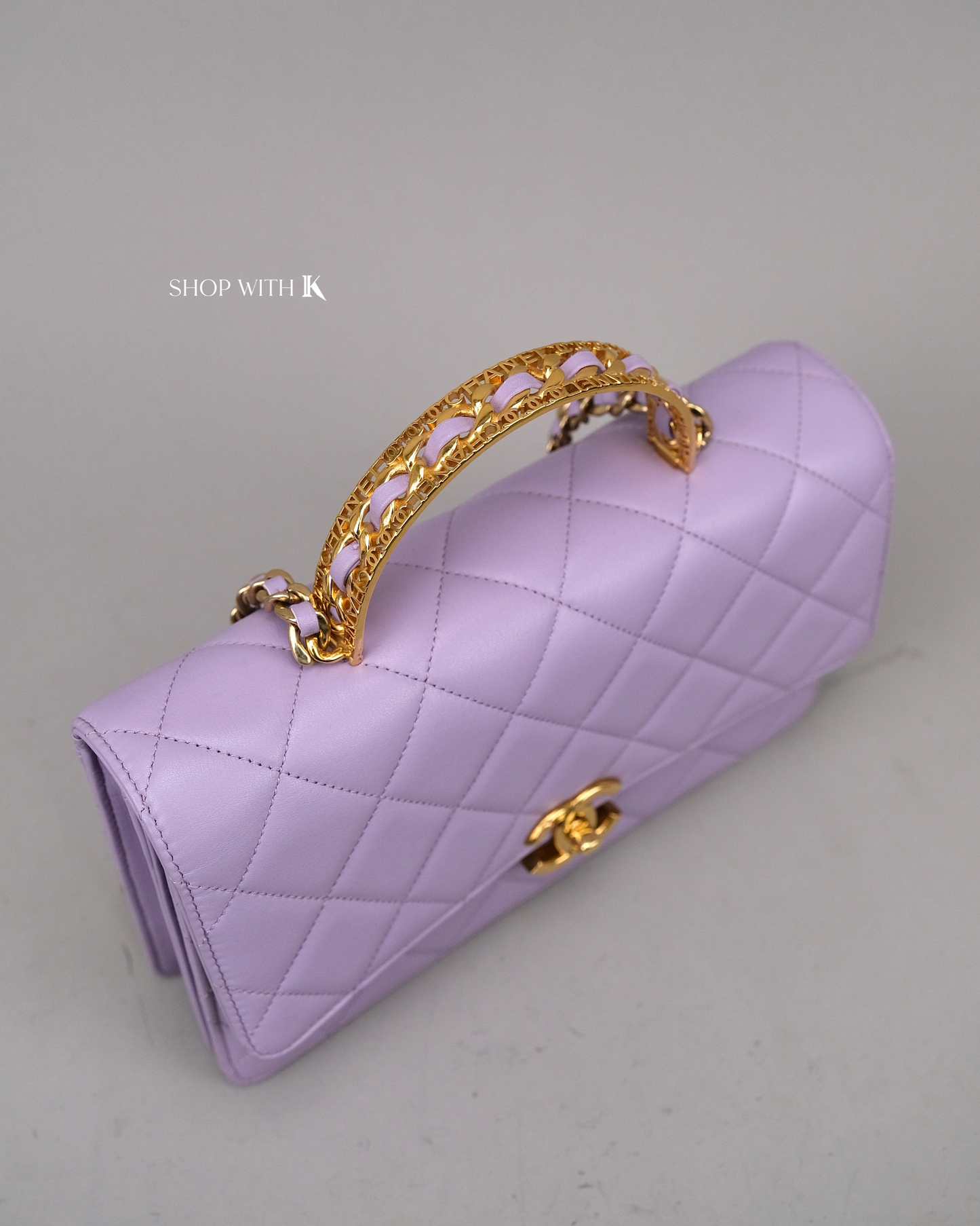 Chanel Top Handle Purple