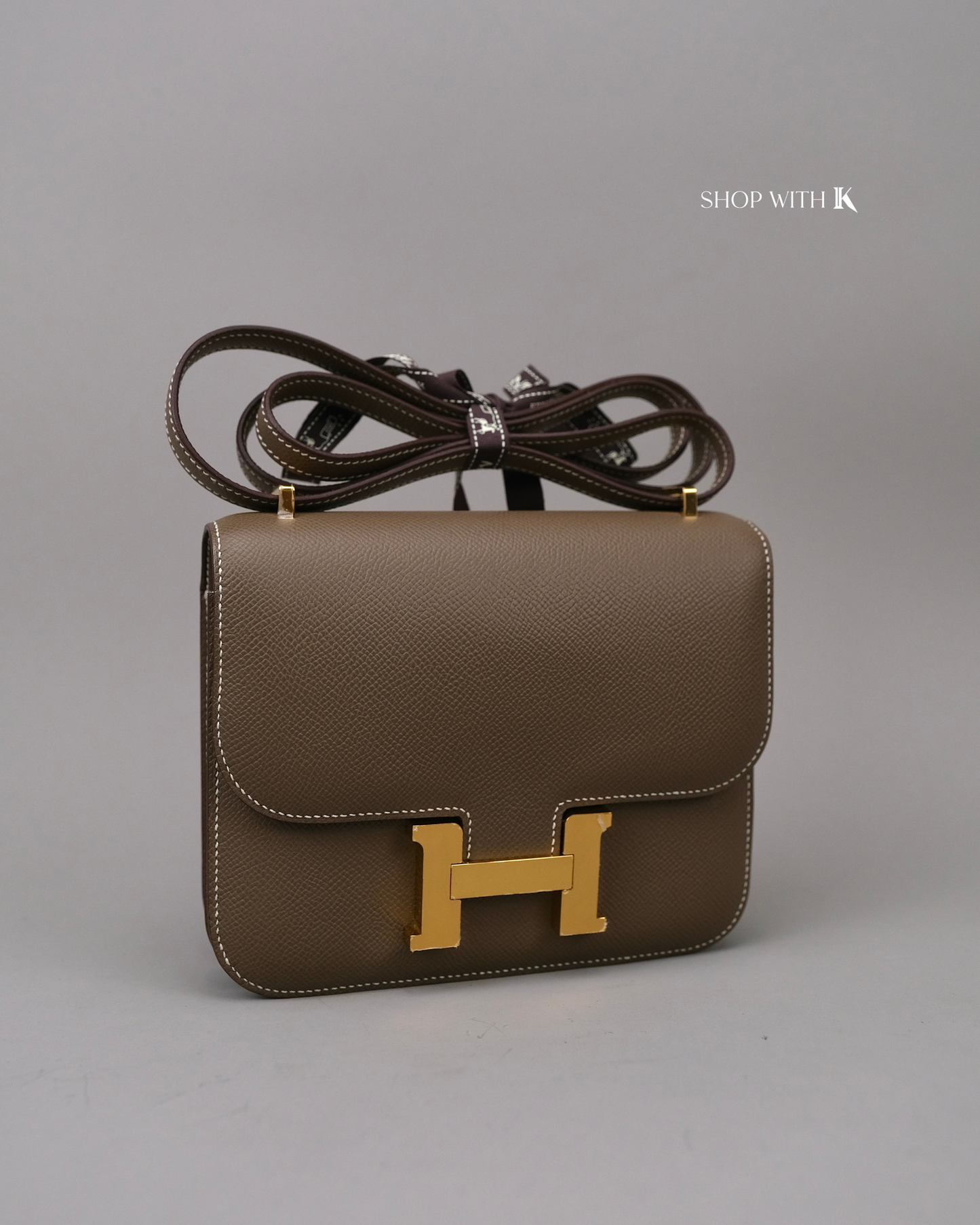 Hermes Constance 18 Etoupe GHW