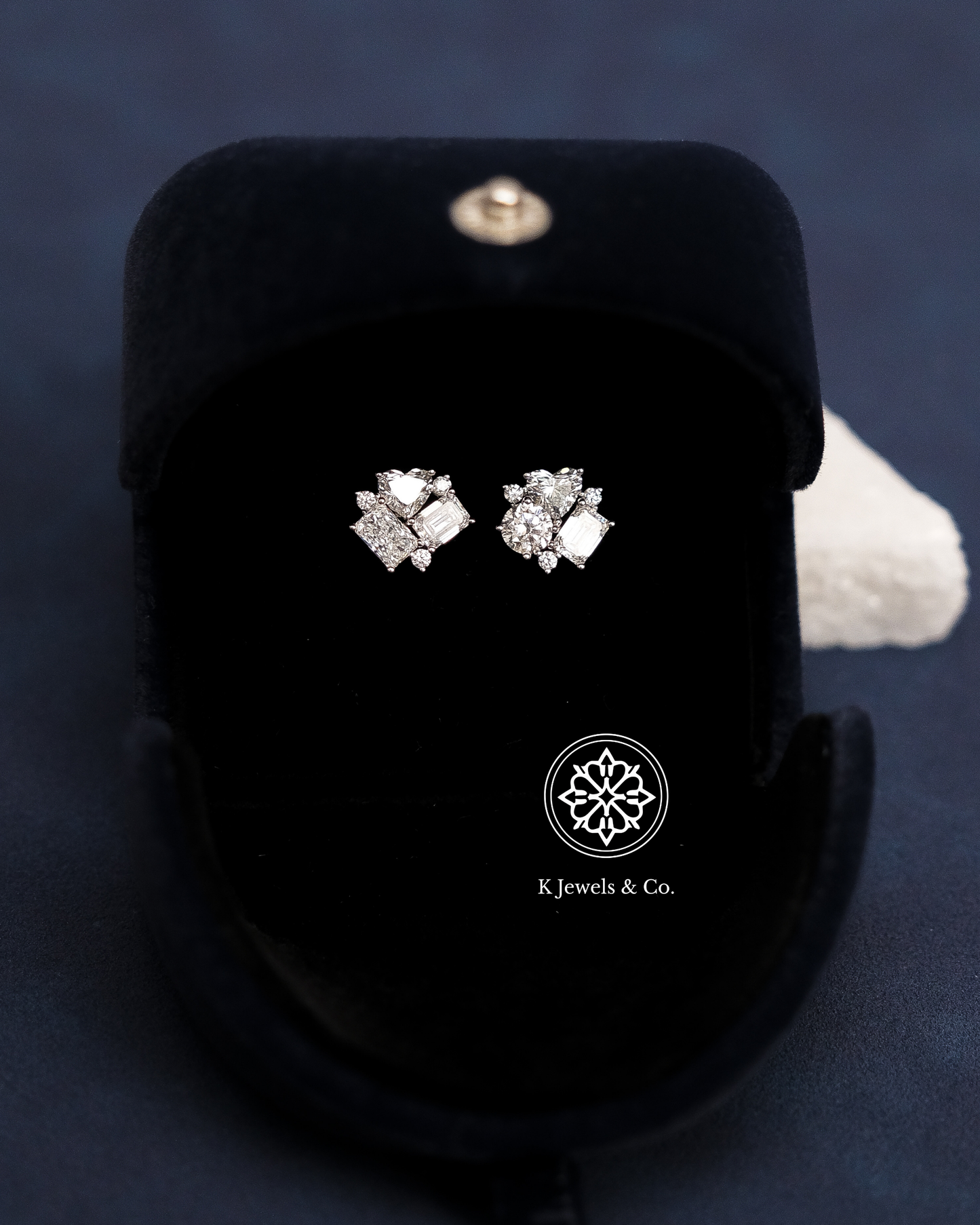 Cluster Multishape Earrings w/ GIA