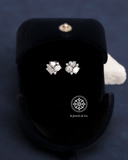 Cluster Multishape Earrings w/ GIA