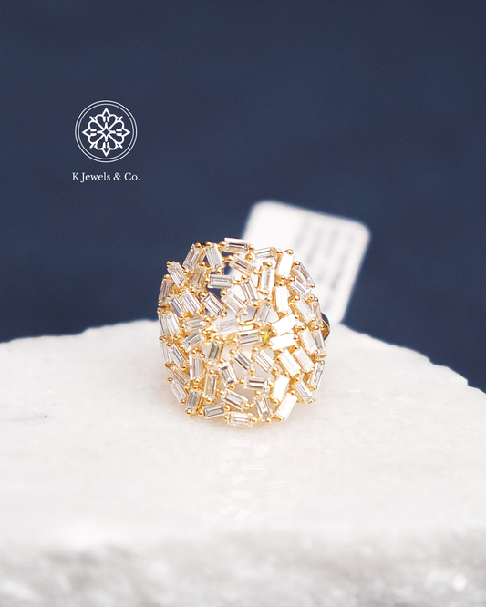 Baguette Diamond Statement Ring