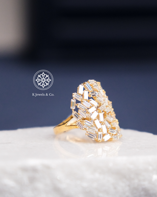 Baguette Diamond Statement Ring