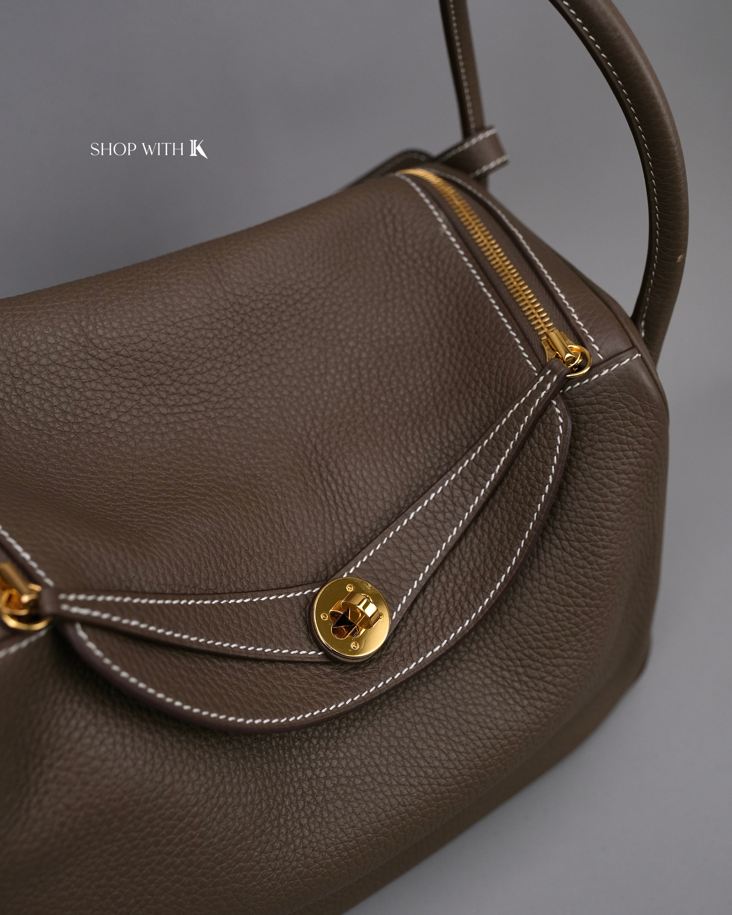 Hermes Lindy 30 Etoupe GHW