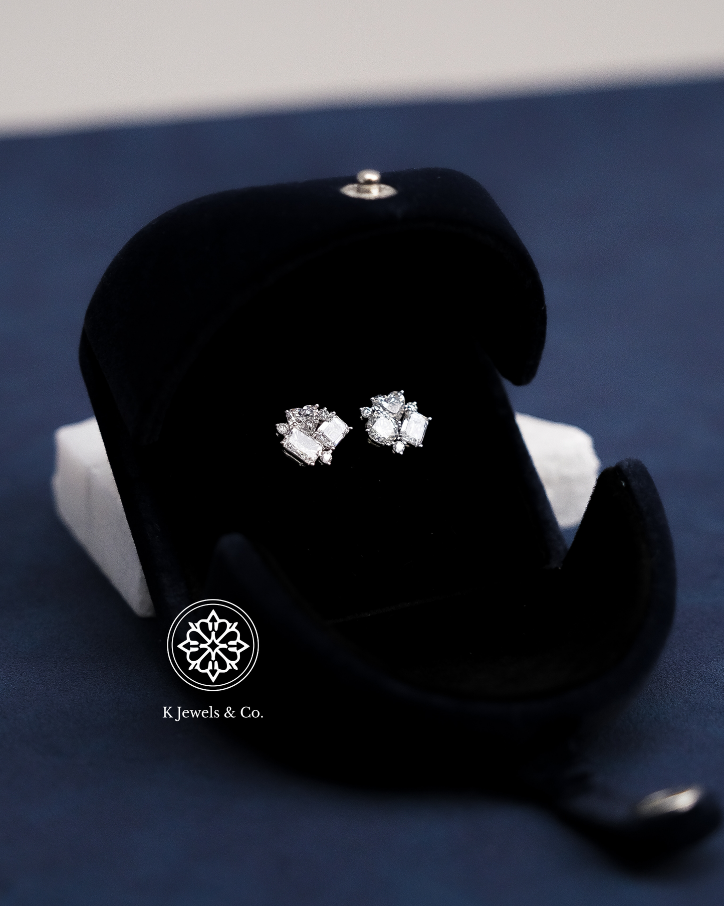Cluster Multishape Earrings w/ GIA