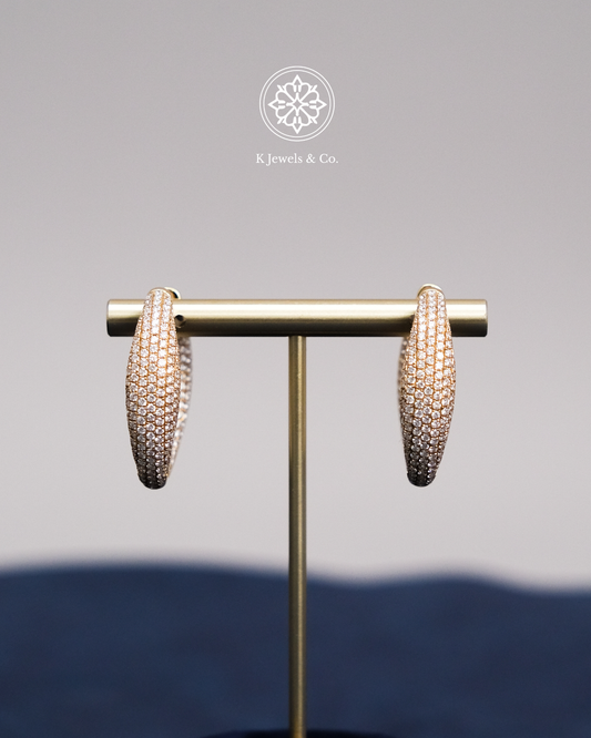 Diamond Loop Earrings