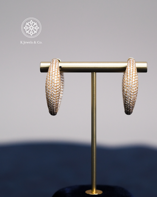 Diamond Loop Earrings