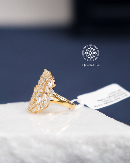 Baguette Diamond Statement Ring