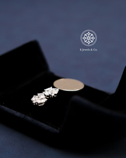 Cluster Multishape Earrings w/ GIA