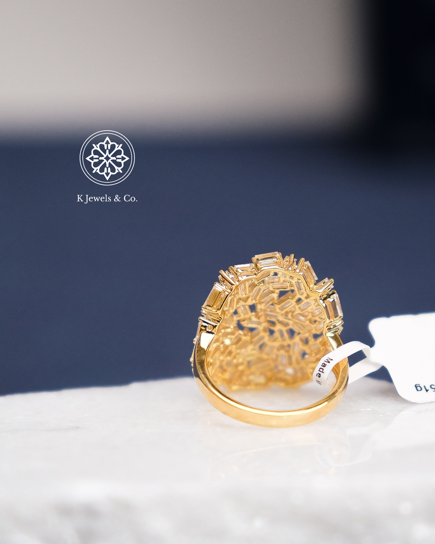 Baguette Diamond Statement Ring