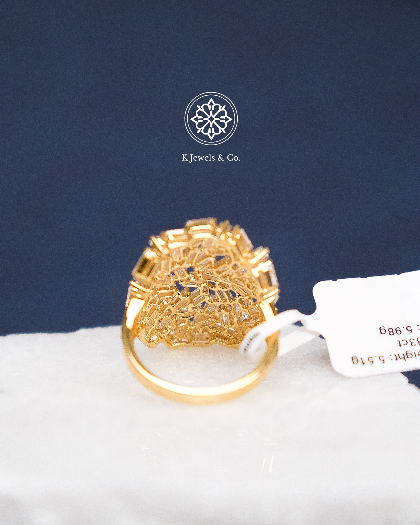 Baguette Diamond Statement Ring