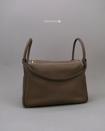 Hermes Lindy 30 Etoupe GHW