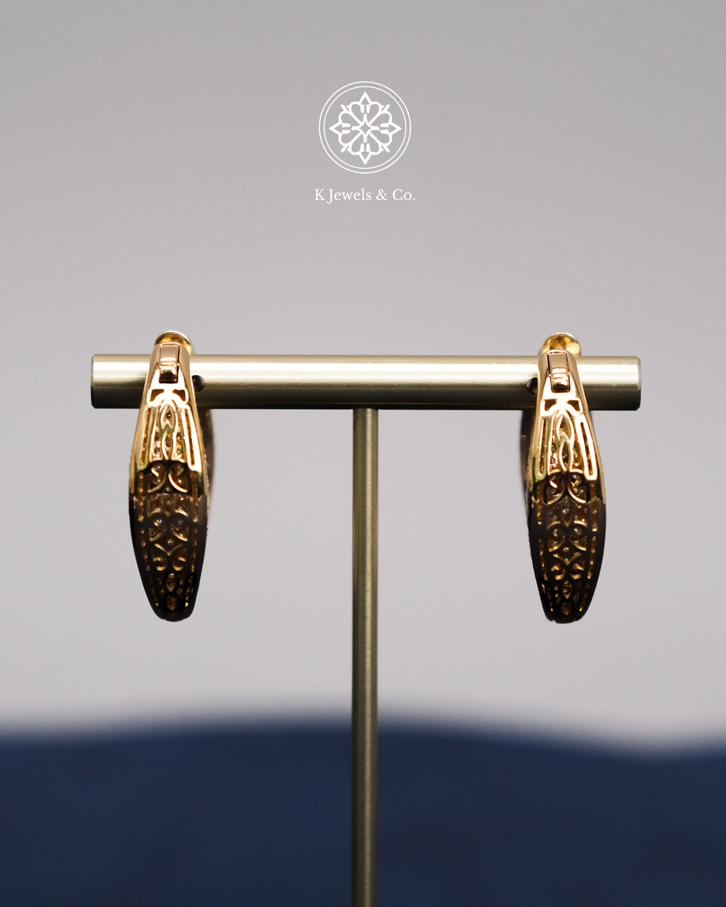 Diamond Loop Earrings