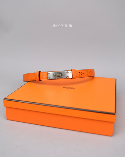 Hermes Kelly Belt Orange