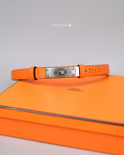 Hermes Kelly Belt Orange