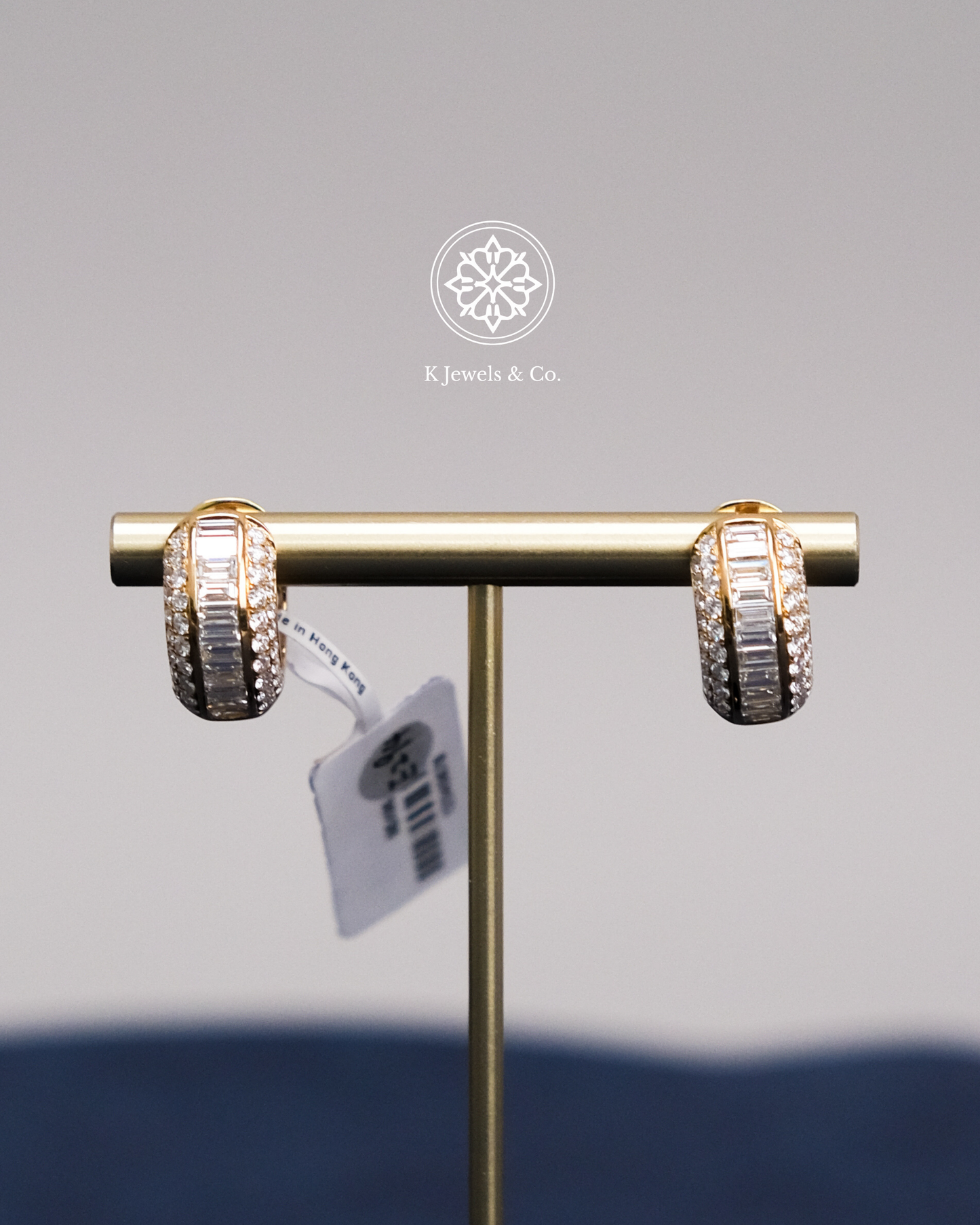 Diamond Loop Earrings