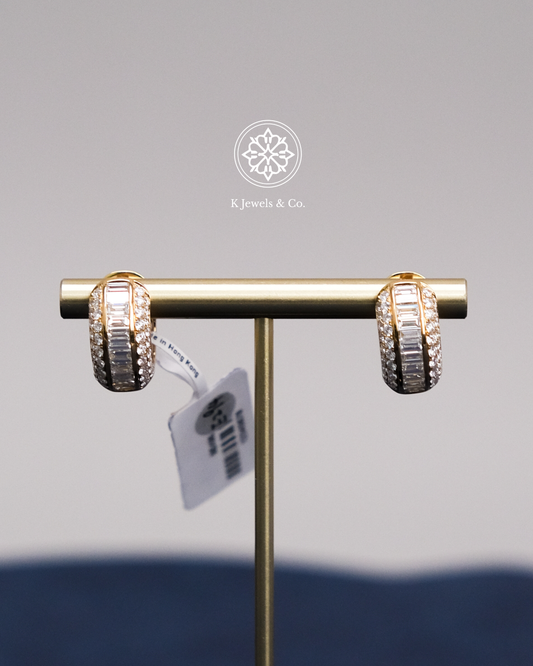 Diamond Loop Earrings