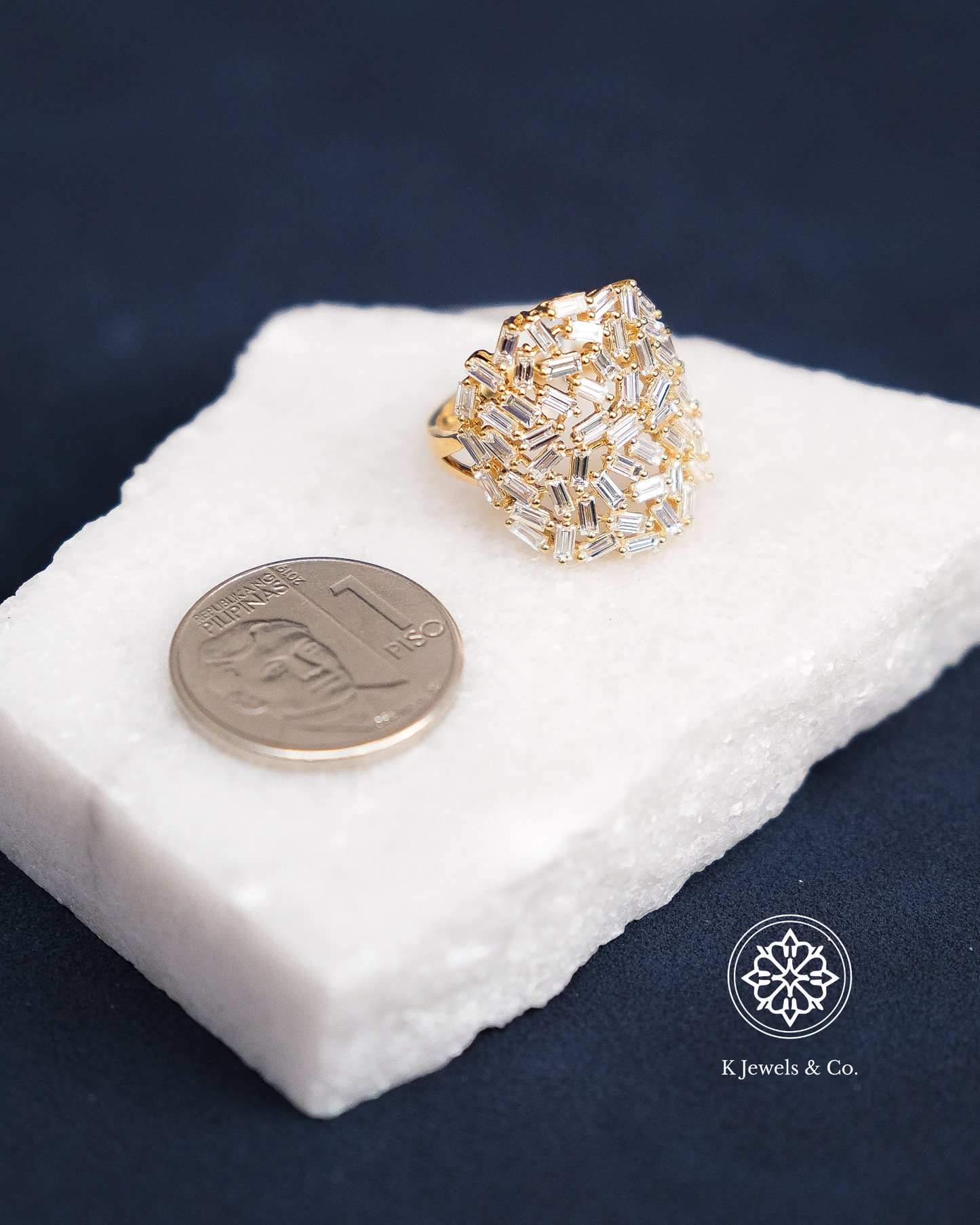 Baguette Diamond Statement Ring