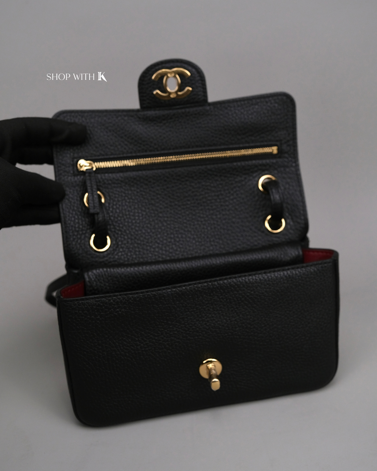 Chanel Mini Maxi Flap Black GHW