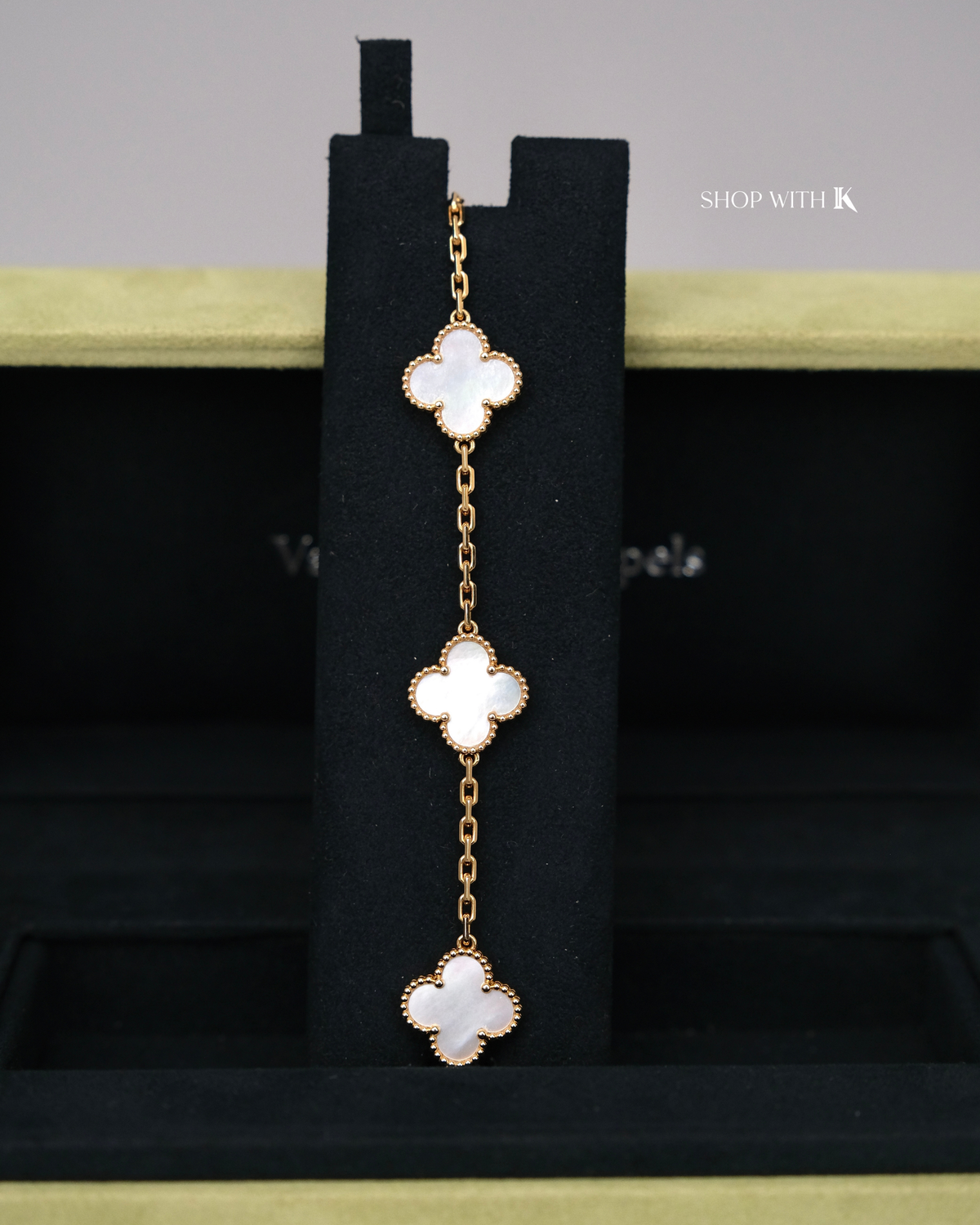 VCA Vintage Alhambra Mother of Pearl Bracelet - 5 motifs