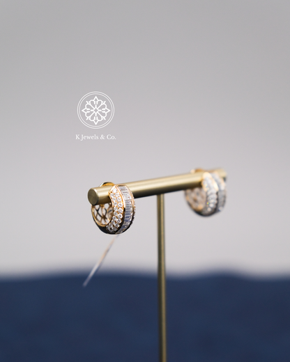 Diamond Loop Earrings