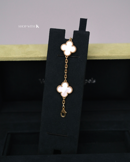 VCA Vintage Alhambra Mother of Pearl Bracelet - 5 motifs