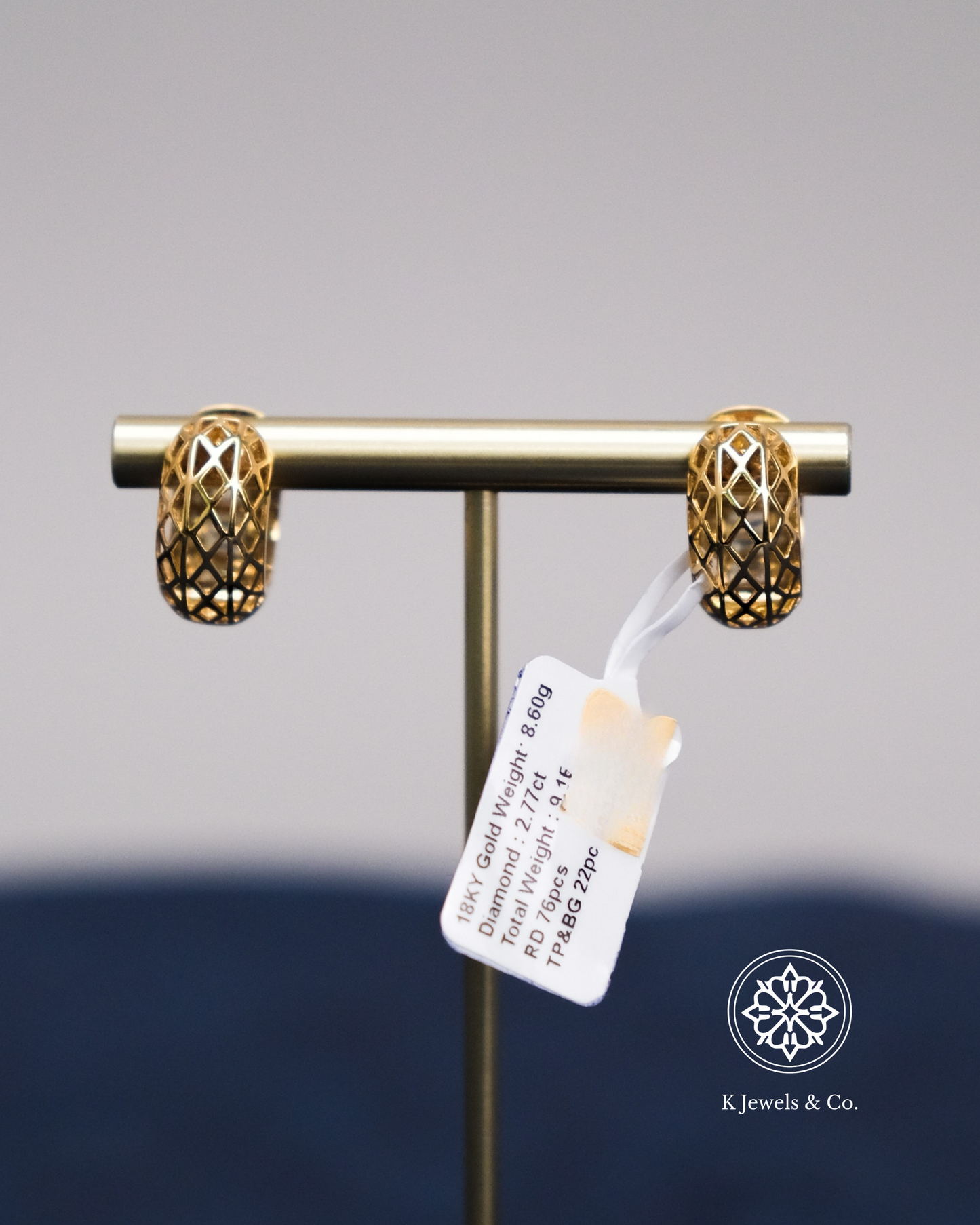 Diamond Loop Earrings