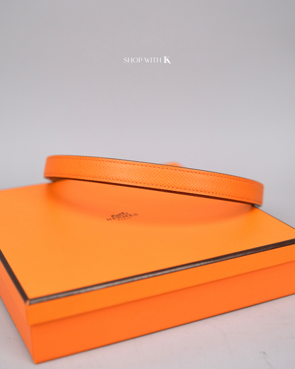 Hermes Kelly Belt Orange