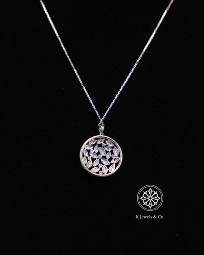 Round Diamond Pendant w/ Chain
