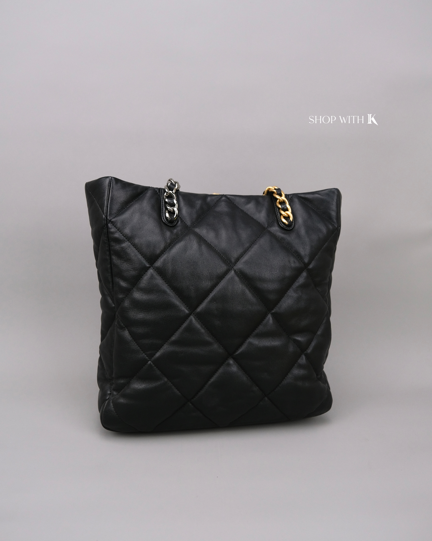 Chanel 19 Tote Black Vertical
