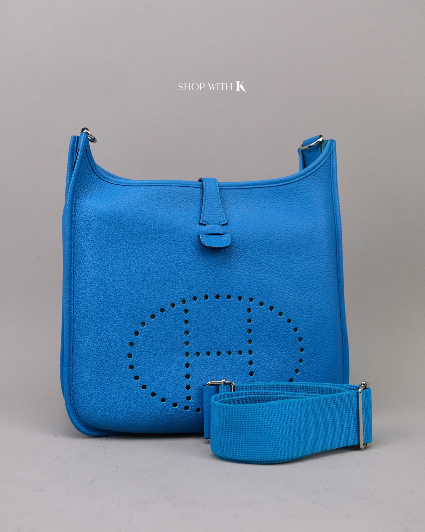 Hermes Evelyne 29 Bleu Hydra PHW