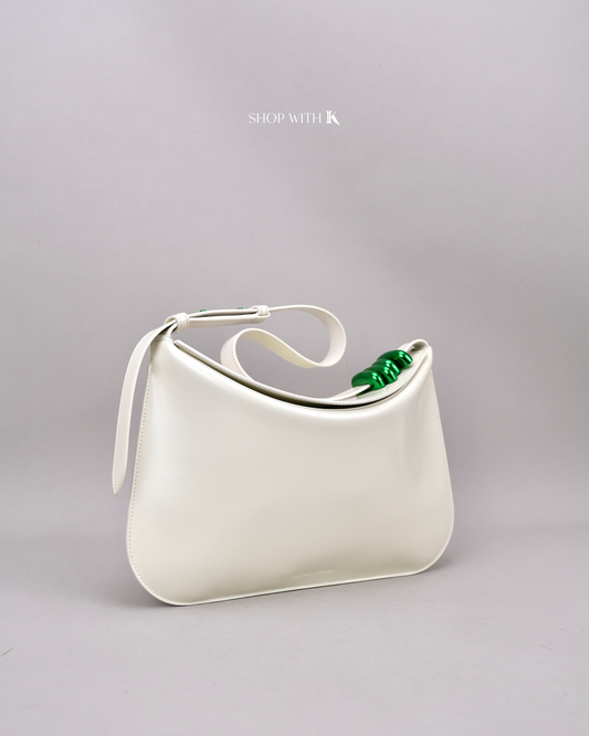 Bottega Veneta Cradle Foldover White