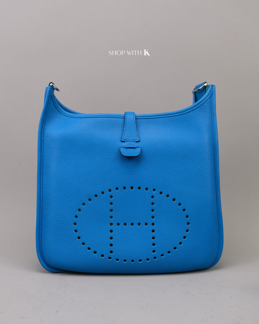 Hermes Evelyne 29 Bleu Hydra PHW